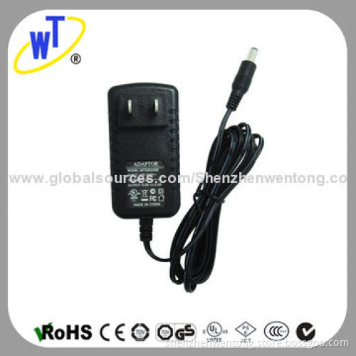 12W UL Plug Regulated DC Power Supplies for Digital Products